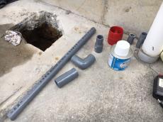 鹿嶋市　修理　外流し交換