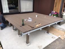 鹿嶋　潮来　ウッドデッキ　組立