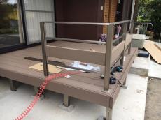 ウッドデッキ　組立　潮来　鹿嶋