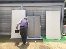 修理　リフォーム　玄関　神栖市　塗装