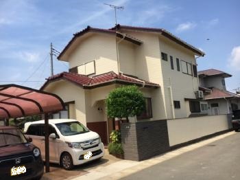 神栖市　リフォーム　玄関　塗装　修理