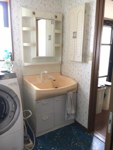 潮来市　洗面化粧台　リフォーム　取替