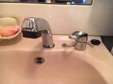 香取市　洗面　水漏れ　水栓　交換