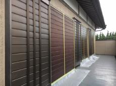 雨戸　塗装　鹿嶋市　リフォーム