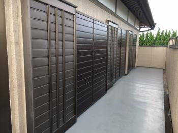 鹿嶋市　リフォーム　雨戸　塗装