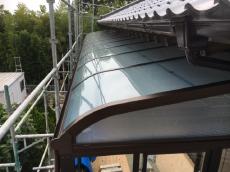 成田市　テラス　ベランダ　リフォーム　雨樋