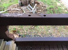 鹿嶋市　柱交換　ログハウス　修繕　補修　補強　塗装　潮来市　リフォーム