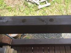 柱交換　鹿嶋市　リフォーム　修繕　潮来市　ログハウス　補修　補強　塗装