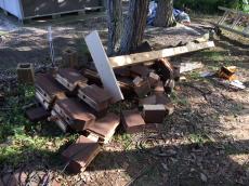 鹿嶋市　リフォーム　潮来市　柱交換　ログハウス　修繕　補修　補強　塗装