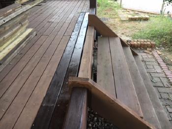 潮来市　柱交換　ログハウス　修繕　補修　補強　塗装　リフォーム　鹿嶋市