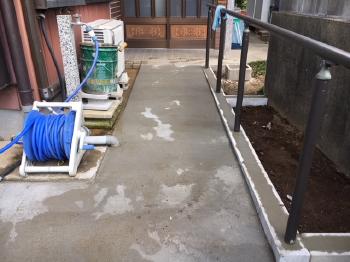 古河市　取付　土間コンクリート　手摺　鹿嶋市　潮来市　リフォーム