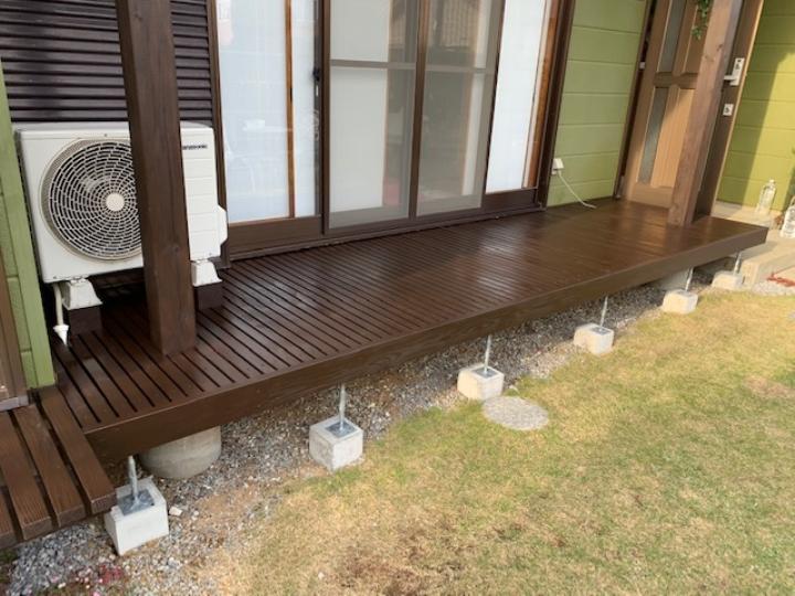 組立 鹿嶋市 潮来市 ウッドデッキ 取替 リフォーム