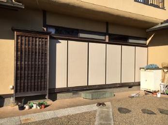 雨戸の開け閉めが軽くなって嬉しい!!